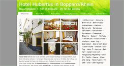 Desktop Screenshot of hotel-hubertus-boppard.de