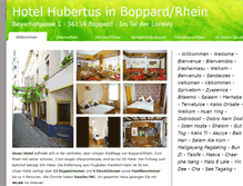 Tablet Screenshot of hotel-hubertus-boppard.de